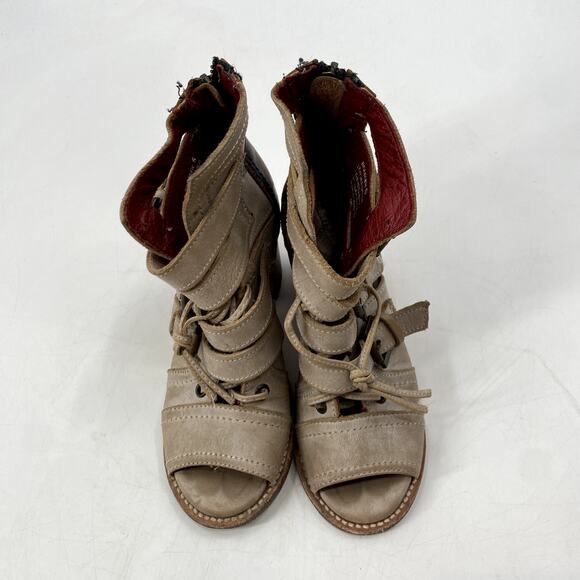 Freebird by Steven 6 Braeden cream Buckle booties - Picture 4 of 7